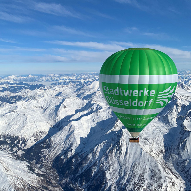 Alpenüberquerung im Heißluftballon