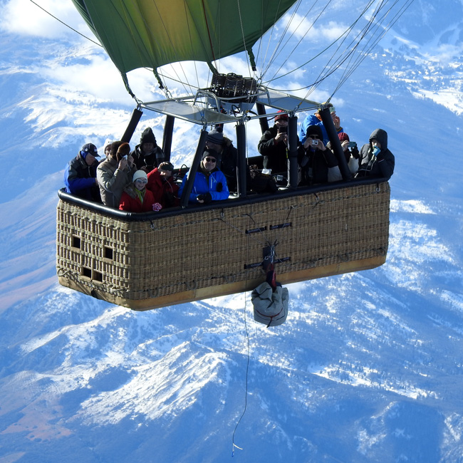 Alpenüberquerung im Heißluftballon