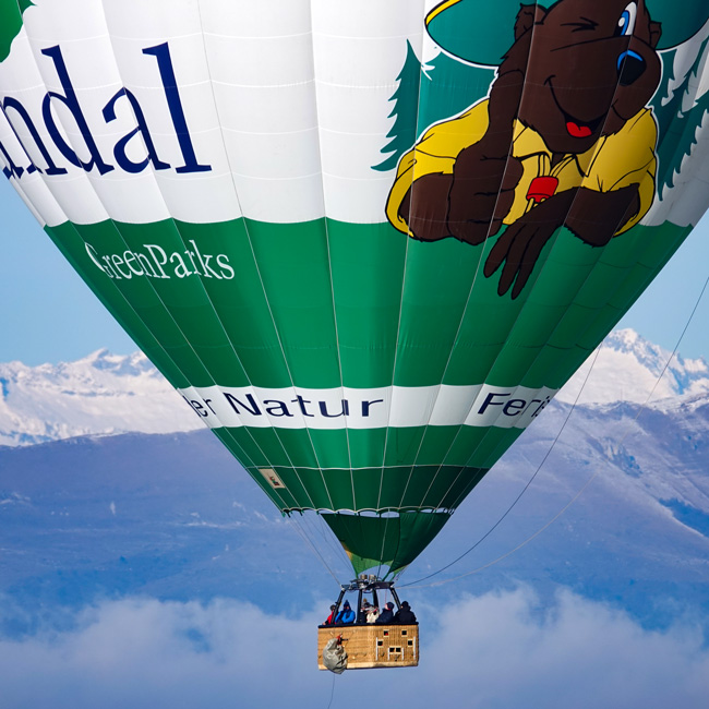 Alpenüberquerung im Heißluftballon